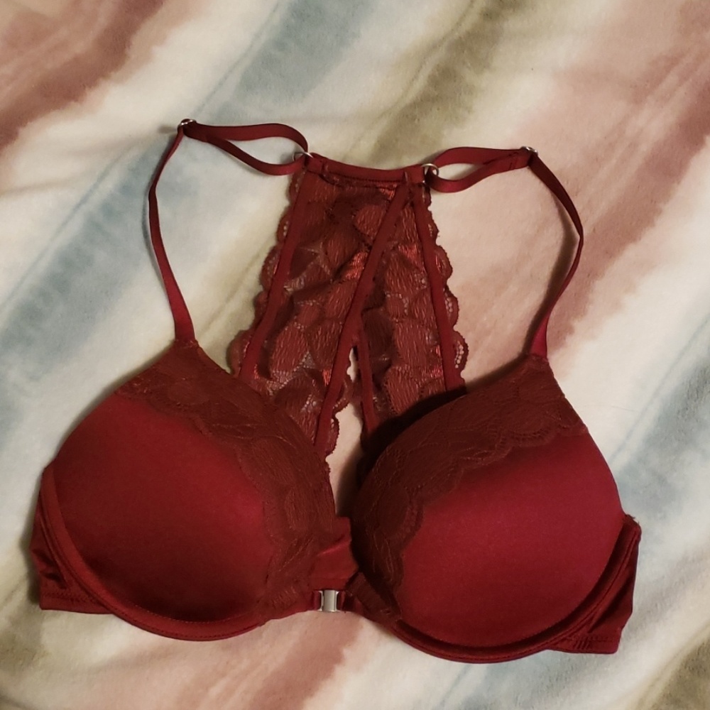 Aerie: Red, 32C lace bra